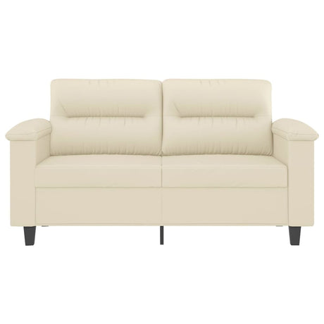 Vidaxl tweezitsbank 120 cm kunstleer crèmekleurig