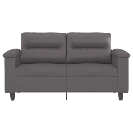 Vidaxl tweezitsbank 120 cm kunstleer grijs