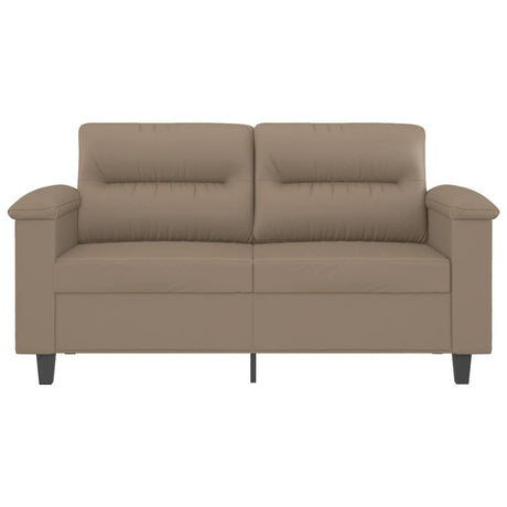 Vidaxl tweezitsbank 120 cm kunstleer cappuccinokleurig
