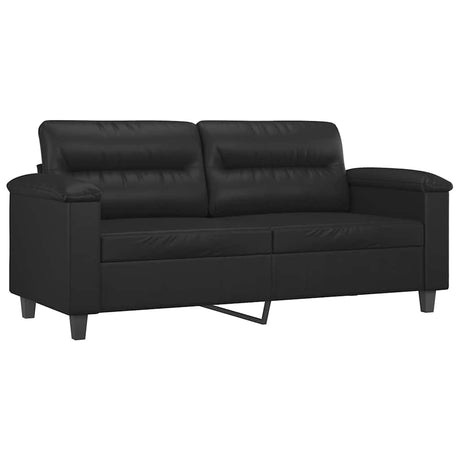 Vidaxl tweezitsbank 140 cm kunstleer zwart