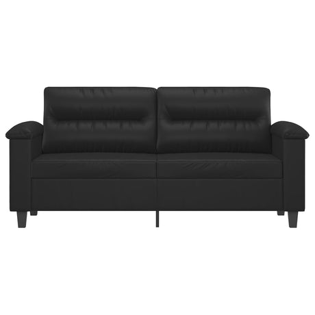 Vidaxl tweezitsbank 140 cm kunstleer zwart