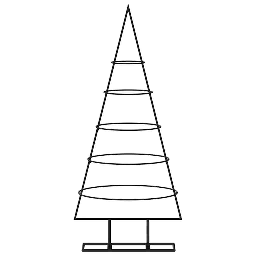 VidaXL Weihnachtsdekoration Weihnachtsbaum 90 cm Metall Schwarz