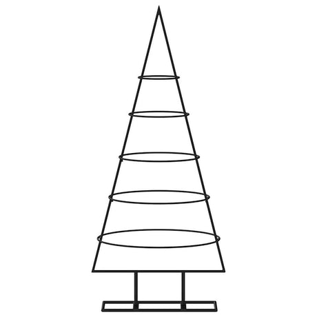 VidaXL Weihnachtsdekoration Weihnachtsbaum 90 cm Metall Schwarz