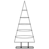 VidaXL Weihnachtsdekoration Weihnachtsbaum 125 cm Metall Schwarz