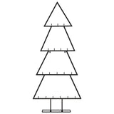 VidaXL Weihnachtsdekoration Weihnachtsbaum 90 cm Metall Schwarz