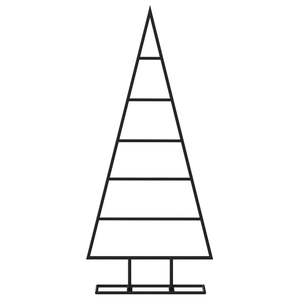 VidaXL Weihnachtsdekoration Weihnachtsbaum 90 cm Metall Schwarz