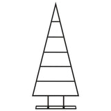 VidaXL Weihnachtsdekoration Weihnachtsbaum 90 cm Metall Schwarz