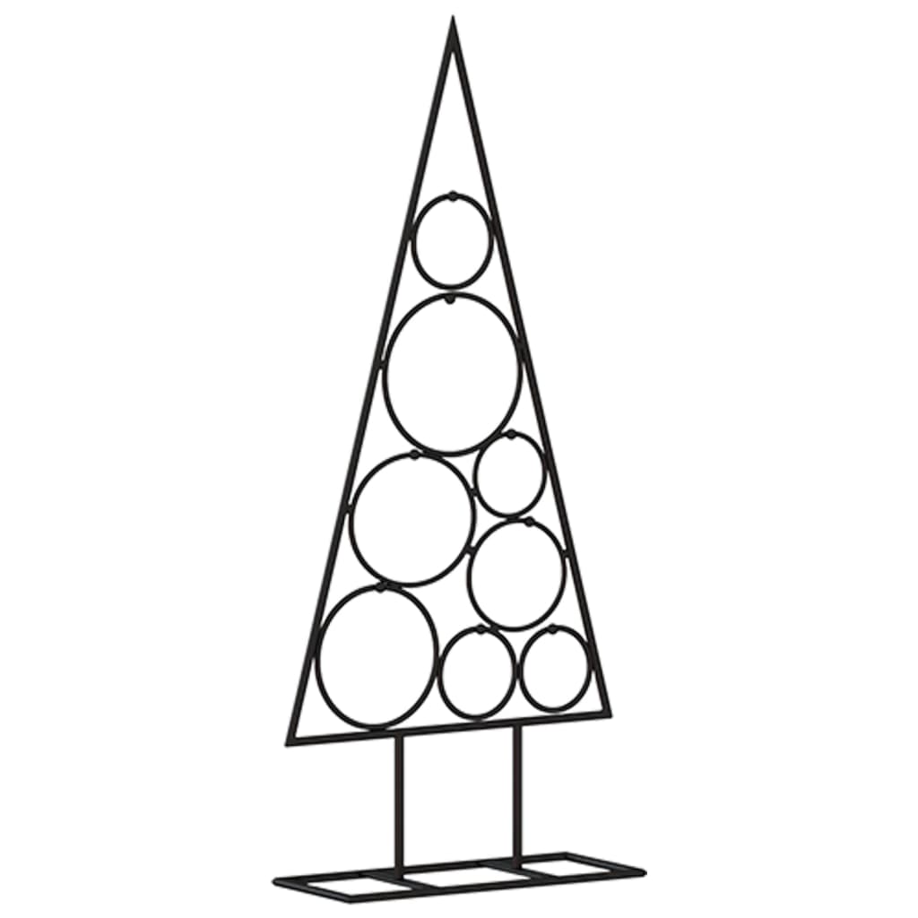 VidaXL Weihnachtsdekoration Weihnachtsbaum 60 cm Metall Schwarz
