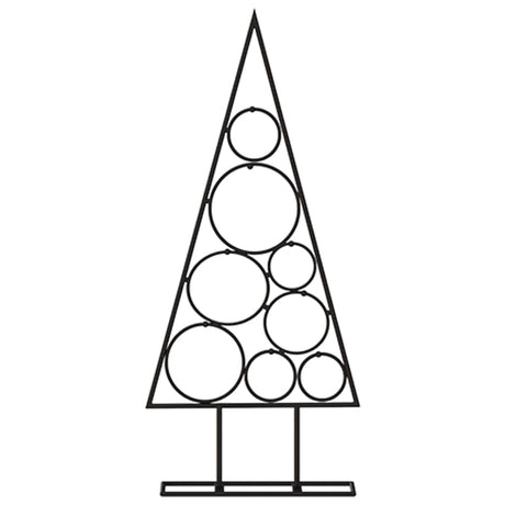 VidaXL Weihnachtsdekoration Weihnachtsbaum 60 cm Metall Schwarz