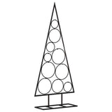 VidaXL Weihnachtsdekoration Weihnachtsbaum 90 cm Metall Schwarz