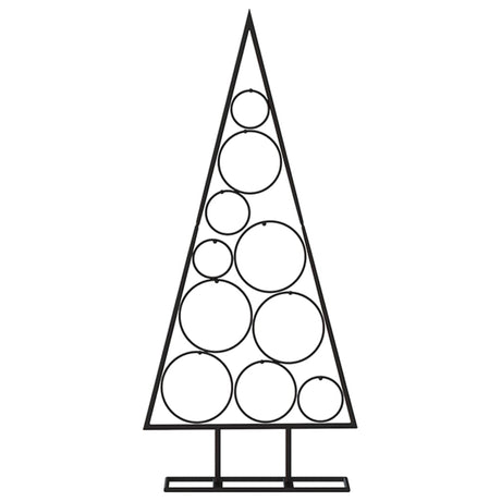 VidaXL Weihnachtsdekoration Weihnachtsbaum 90 cm Metall Schwarz