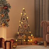 VidaXL Weihnachtsdekoration Weihnachtsbaum 90 cm Metall Schwarz