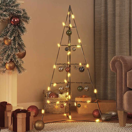 VidaXL Weihnachtsdekoration Weihnachtsbaum 100 cm Metall Schwarz