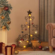 VidaXL Weihnachtsdekoration Weihnachtsbaum 90 cm Metall Schwarz