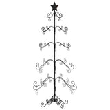 VidaXL Weihnachtsdekoration Weihnachtsbaum 150 cm Metall Schwarz