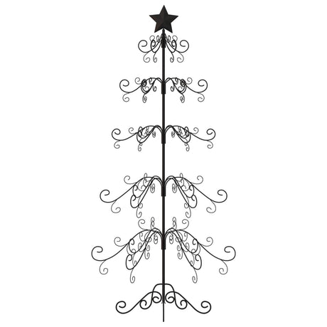 VidaXL Weihnachtsdekoration Weihnachtsbaum 150 cm Metall Schwarz