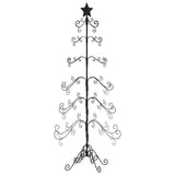 VidaXL Weihnachtsdekoration Weihnachtsbaum 215 cm Metall Schwarz