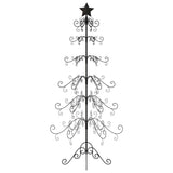 VidaXL Weihnachtsdekoration Weihnachtsbaum 215 cm Metall Schwarz