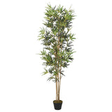VidaXL Kunstpflanze Bambus 1104 Blätter 180 cm grün