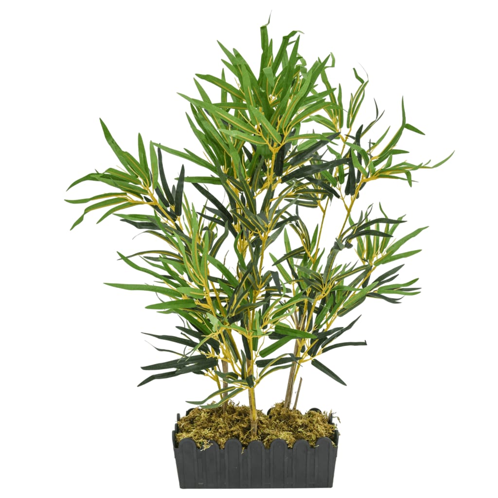 VidaXL Kunstpflanze Bambus 368 Blätter 80 cm grün