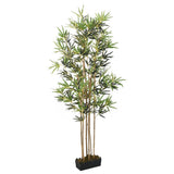VidaXL Kunstpflanze Bambus 1104 Blätter 180 cm grün