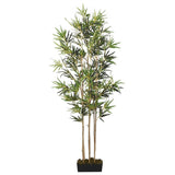 VidaXL Kunstpflanze Bambus 1104 Blätter 180 cm grün