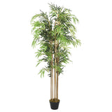 Vidaxx Kunstpflanze Bambus 1095 Blätter 150 cm grün