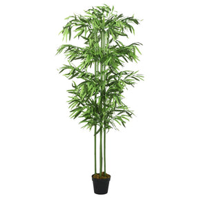 VidaXL Kunstpflanze Bambus 240 Blätter 80 cm grün