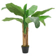 VidaXL Kunstpflanze Bananenbaum 9 Blätter 120 cm Grün