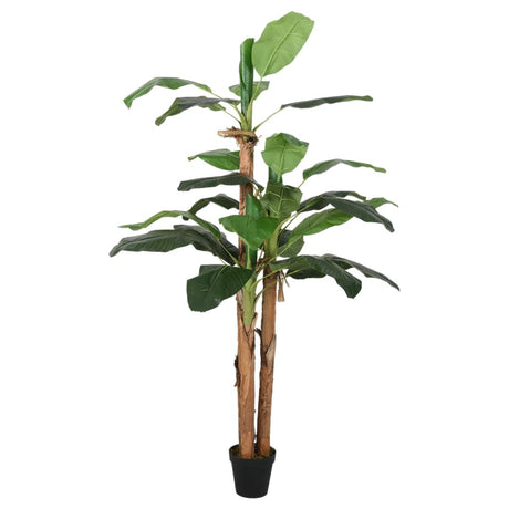 VidaXL Kunstpflanze Bananenbaum 18 Blätter 150 cm Grün