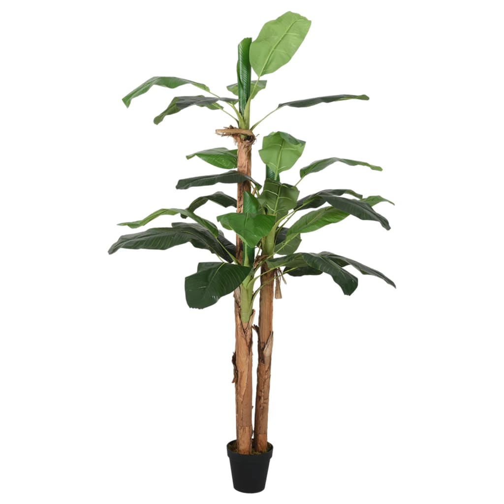 VidaXL Kunstpflanze Bananenbaum 19 Blätter 180 cm grün