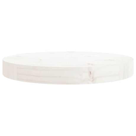 Vidaxl tafelblad rond ø30x3 cm massief grenenhout wit