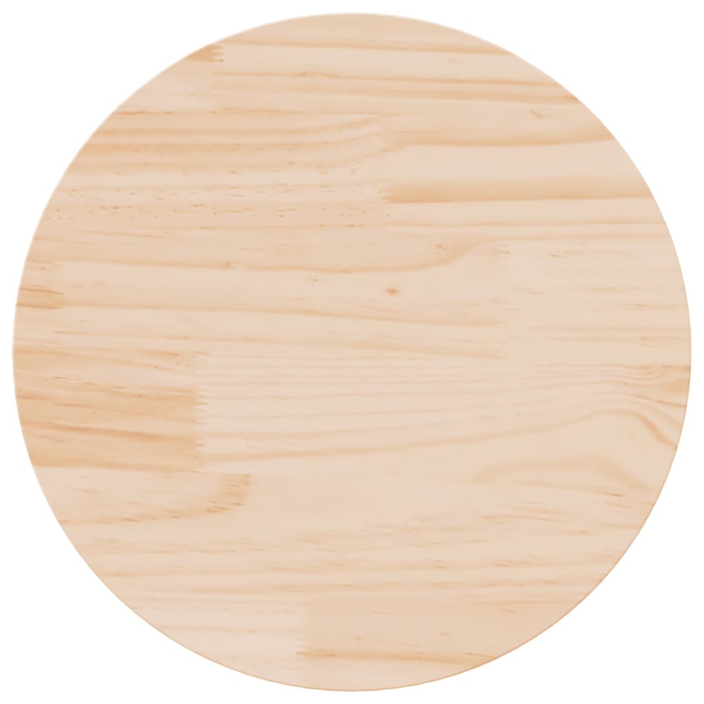 Vidaxl tafelblad rond ø50x3 cm massief grenenhout