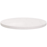 Vidaxl tafelblad rond ø50x3 cm massief grenenhout wit