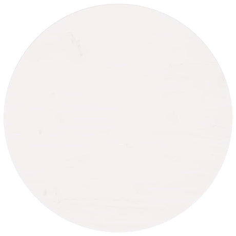 Vidaxl tafelblad rond ø60x3 cm massief grenenhout wit