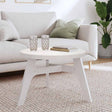 Vidaxl tafelblad rond ø60x3 cm massief grenenhout wit