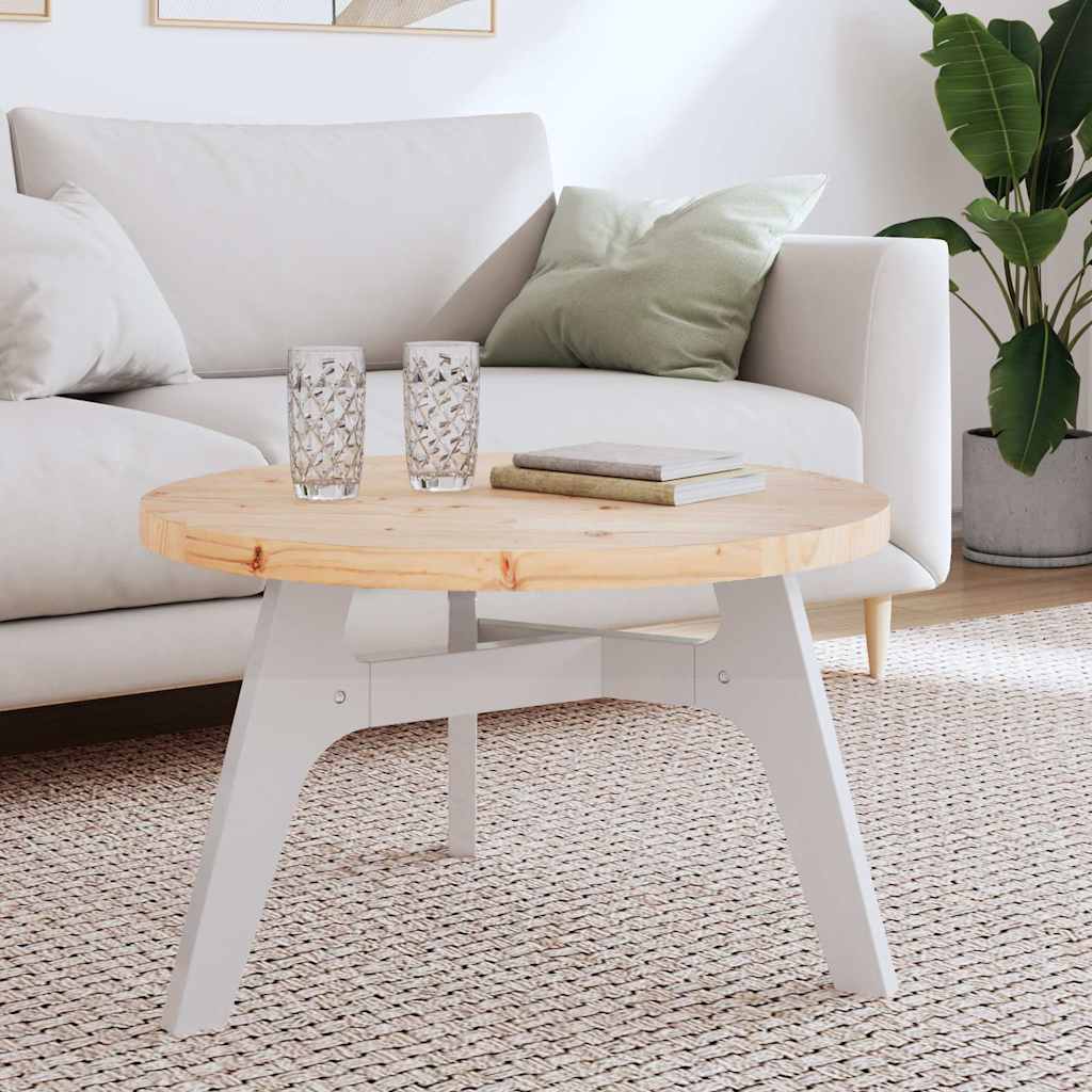 Vidaxl tafelblad rond ø70x3 cm massief grenenhout