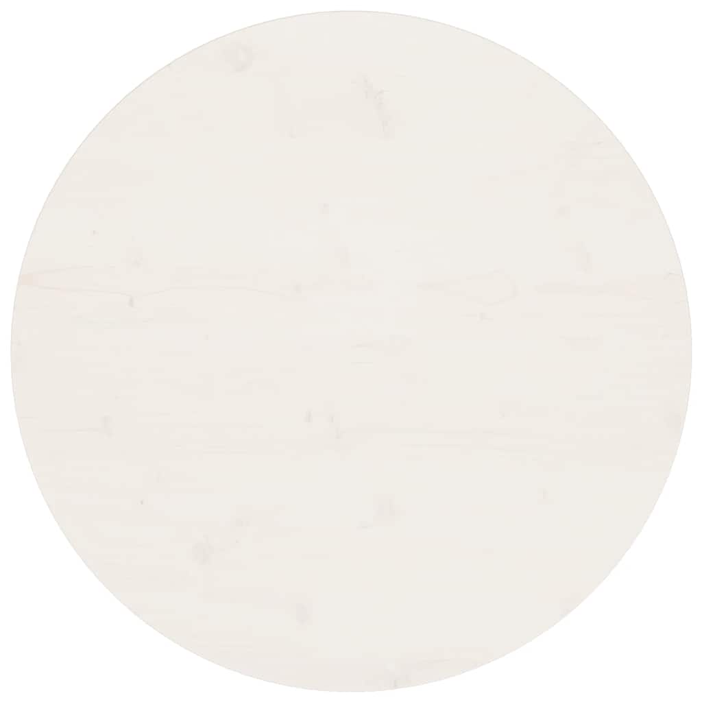 Vidaxl tafelblad rond ø70x3 cm massief grenenhout wit
