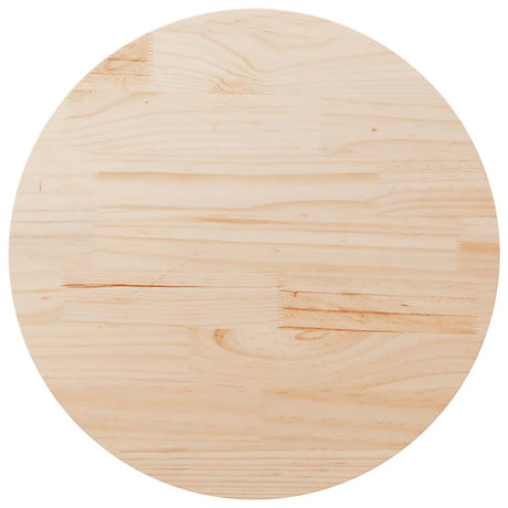 Vidaxl tafelblad rond ø80x3 cm massief grenenhout