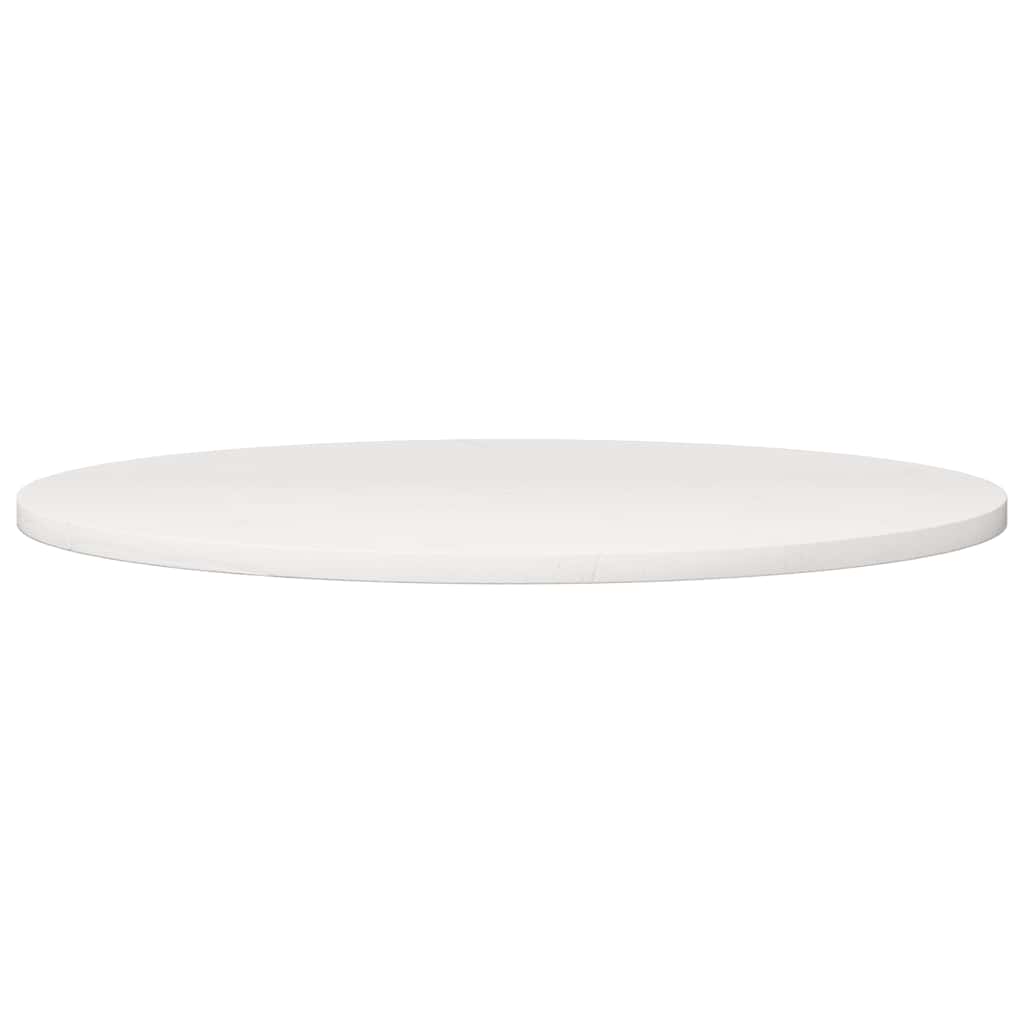 Vidaxl tafelblad rond ø90x3 cm massief grenenhout wit