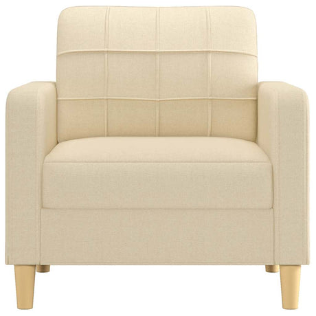 Vidaxl fauteuil 60 cm stof crèmekleurig