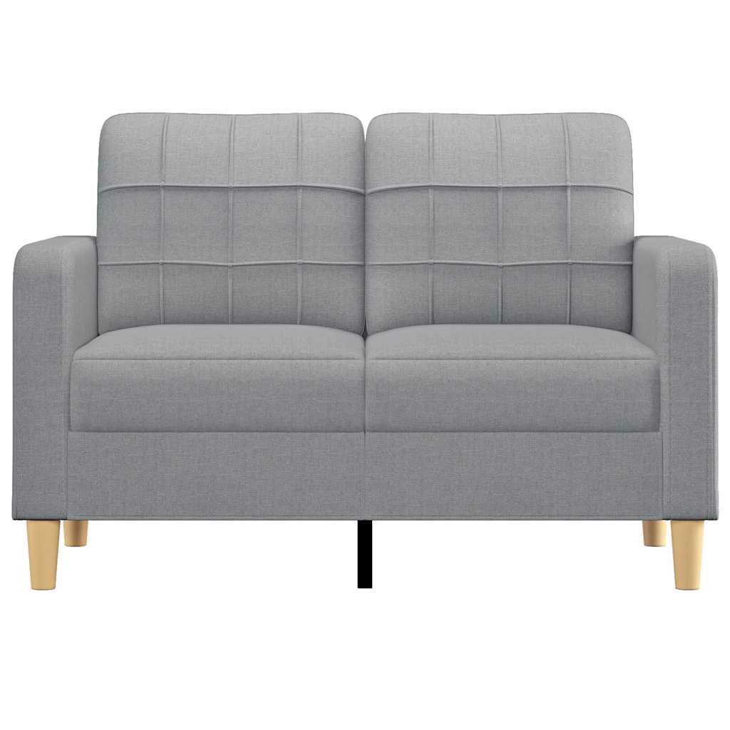 Vidaxl tweezitsbank 120 cm stof lichtgrijs