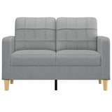 Vidaxl tweezitsbank 120 cm stof lichtgrijs