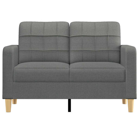 Vidaxl tweezitsbank 120 cm stof donkergrijs