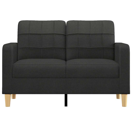 Vidaxl tweezitsbank 120 cm stof zwart
