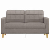 Vidaxl tweezitsbank 140 cm stof taupe