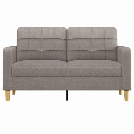 Vidaxl tweezitsbank 140 cm stof taupe