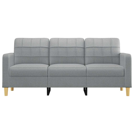 Vidaxl driezitsbank 180 cm stof lichtgrijs