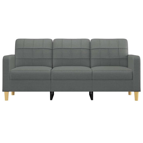 Vidaxl driezitsbank 180 cm stof donkergrijs