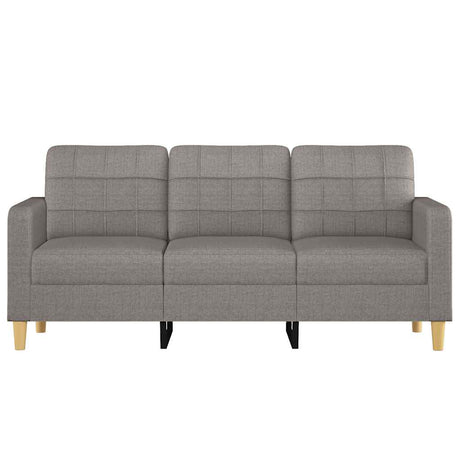 Vidaxl driezitsbank 180 cm stof taupe